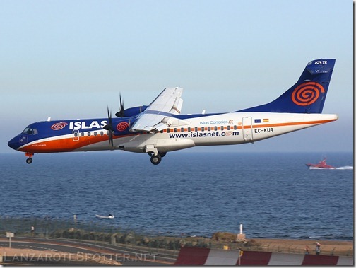 EC-KUR Islas Airways ATR 72-212A "Isla de Lanzarote"