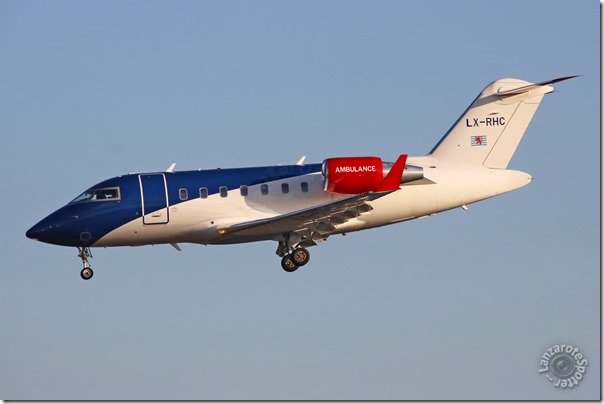 LX-RHC Luxembourg Air Ambulance Bombardier (CL-600-2B16) Challenger 605 